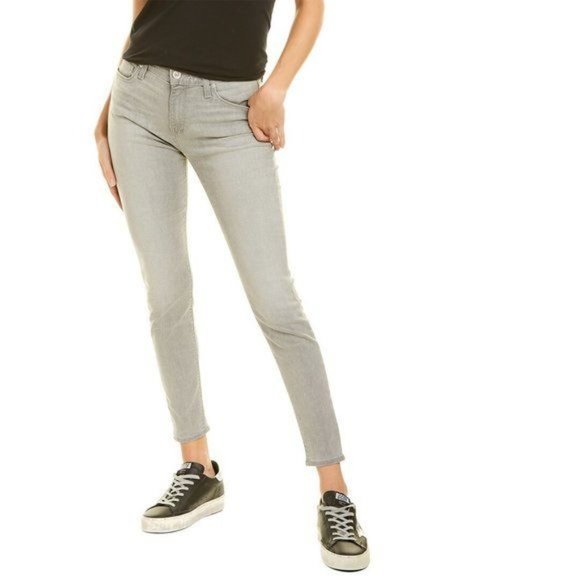 HUDSON JEANS Nico Mid-Rise Super Skinny Ankle Jeans in Silver Fields NWT 30 - Picture 1 of 5